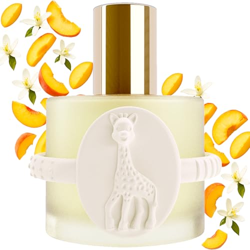 Image of Sophie la girafe Eau de Soin (Scented Skincare Water) | Includes Sophie Teether | Alcohol Free | Nostalgic Childhood Scent of Orange Blossom & Vanilla (50 ml or 1.7 fl oz)