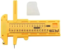 Compasso Cortador Circular Precisão + 6 Lâminas + 3 Grafites
