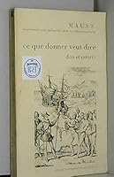 Revue du MAUSS, N° 1 : CE QUE DONNER VEUT DIRE 2707122300 Book Cover