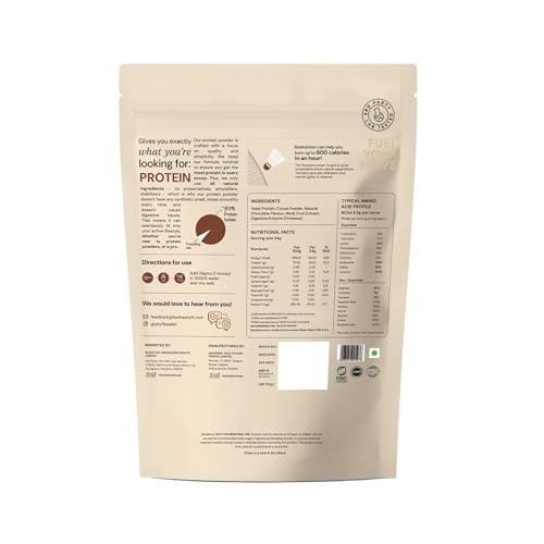 Image of Shyft Fermented Yeast Protein | Chocolate - 500g | 24g Protein | 5.5g BCAA | Easy to Digest | Complete Amino Acid Profile | Just 5 Natural Ingredients | No Chemicals | Vegan Protein | Gut Friendly