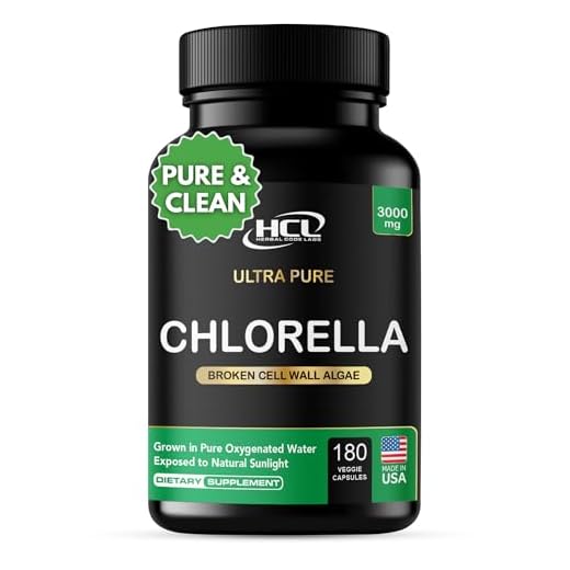 High-Potency 3000mg Cracked-Cell Chlorella Capsules