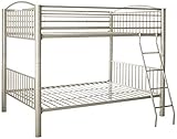 Powell Heavy Metal Bunk Bed, Full Over Full, Pewter