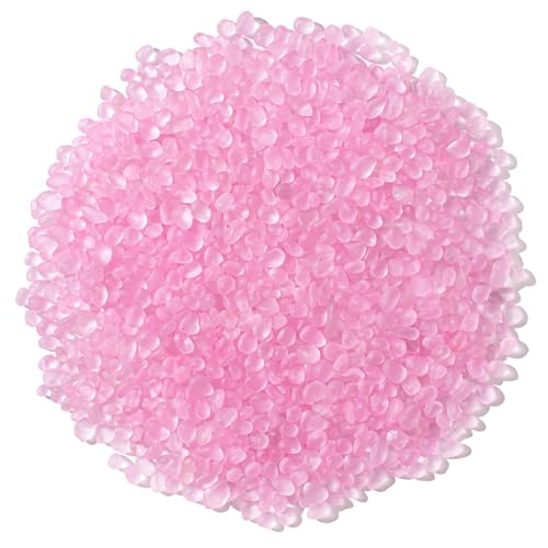 Image of Keedolla Pink Sea Glass Pebbles, 1.9KG/4.2LB Frosted Glass Stones Decorative Gemstones for Home Decor, Vase Fillers, DIY Art Crafts, Aquarium Rocks, Fish Tank Gravel