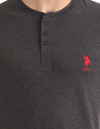 Image of U.S. POLO ASSN. Men's Henley Neck Cotton T-Shirt