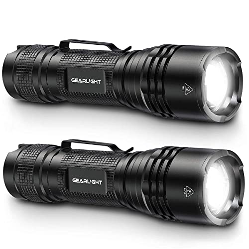 Gearlight S500 Led Headlamp [2 Pack] + Gearlight Tac Led Tactical Flashlight [2 Pack] #TOP2