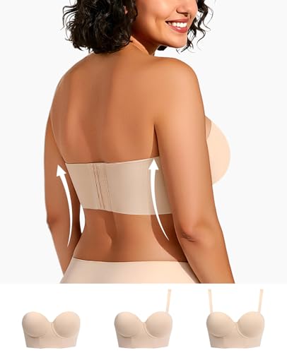 Longline Strapless Bras for Women Large Bust Plus Size Corset Lift Up Full Coverage Bra3