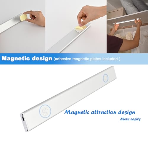 Image of Closet Light Magnetic 12 inch Battery Powered Closet Light | Magnetic 12 inch Wall Light, Rechargeable Battery Powered, Motion Smart Sensor, Punch Free, No drilling /wiring required