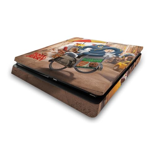 Sticker PS4 Slim Tom and Jerry pour personnaliser votre salon et console de jeu