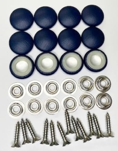 Boutons de tapissier en vinyle bleu marine #30 Dura Snap