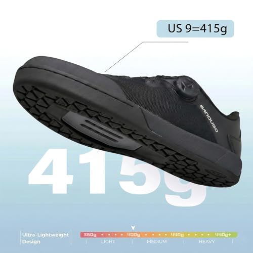Image of MTB Mountain Bike Shoes for XC /Enduro /DH Cycling, Speed Lace Dial System Stability(Flat Pedal /Clipless Version)