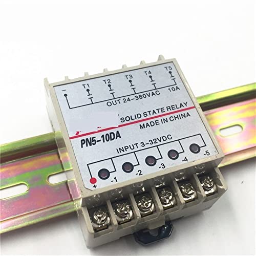 SSR quintuple relais statique 5 canaux 10A pour commande DC 3-32V sortie AC - 3
