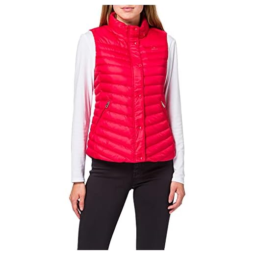 GANT Damen Light DOWN Gilet, Bright RED, XL