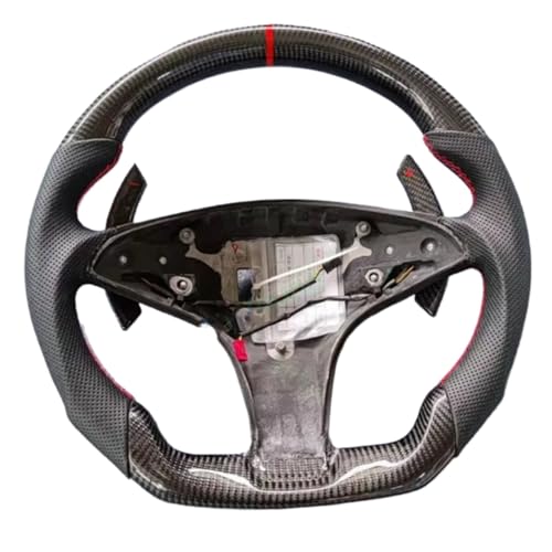 �X�|�[�c�J�[�̃X�e�A�����O�z�C�[�� Compatible With For C180 For C200 W203 W209 W219 W212 �J�[�A�N�Z�T���[�J�[�{�� PU �X�e�A??�����O�z�C�[���A�Z���u���̌���(With Carbon Paddle)