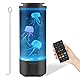 Jellyfish Lamp, Led Quallen Aquarium Lampe Quallen Lampe mit Fernbedienung Bluetooth Quallenlampen mit 7 Farbwechsel mit 4 Lichtmodi Lavalampe Quallen Lampe, für Zuhause Dekoration (Schwarz)