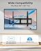 HOME VISION Ultra Slim Fixed TV Wall Mount Bracket for 40-100 Inch Flat/Curved Screens, Max VESA 800x600mm, 91kg/200lbs Capacity, 2.18cm/0.86" Low Profile, Universal, Heavy Duty, HV8802