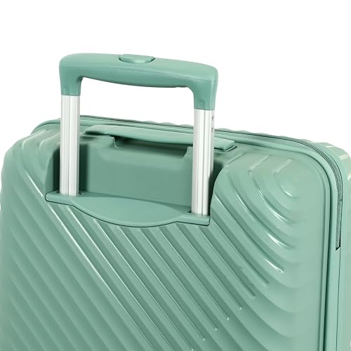 Image of American Tourister Diamo 55 CM Cabin Trolley Bag with Combination Non TSA Lock & 8 Wheels Hard-Sided PC Small Suitcase /Travel Bag with Double Spinner Wheels /Trolley Bag /Luggage for Men & Women- Gold