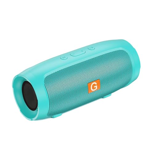 Mini Altavoz Inalámbrico Portátil, Subwoofer, Radio FM Estéreo, Ideal para Uso en el Hogar, Automóvil, Exterior, Fácil de Operar, Material Plástico Negro Duradero (Green)