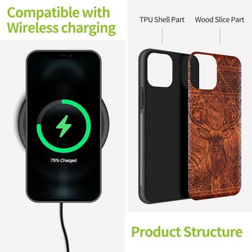 Coque iPhone 11 Pro Max protège des chutes avec style bois unique