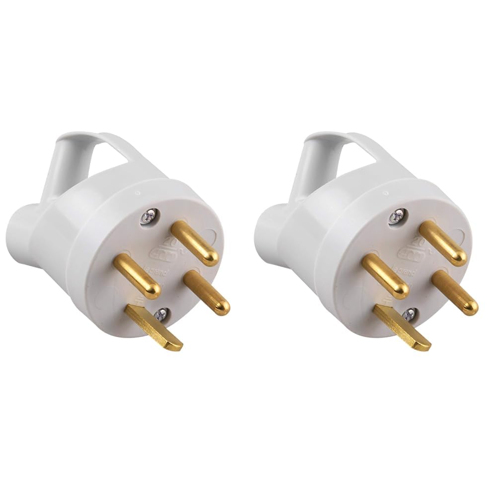 LEGRAND - Fiche 3P+T 20A 400V~ - avec anneau - vrac avec Prolongateur 3P+T 20A 400V~ - avec anneau