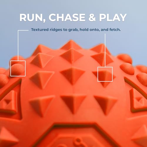 Image of Best Pet Supplies Squeaky Dog Toys with Soft Durable Fabric for Small, Medium and Large Pets Interactive Toy for Indoor Play, Supports Active Biting and Play - Orange (L:3.5 inch)