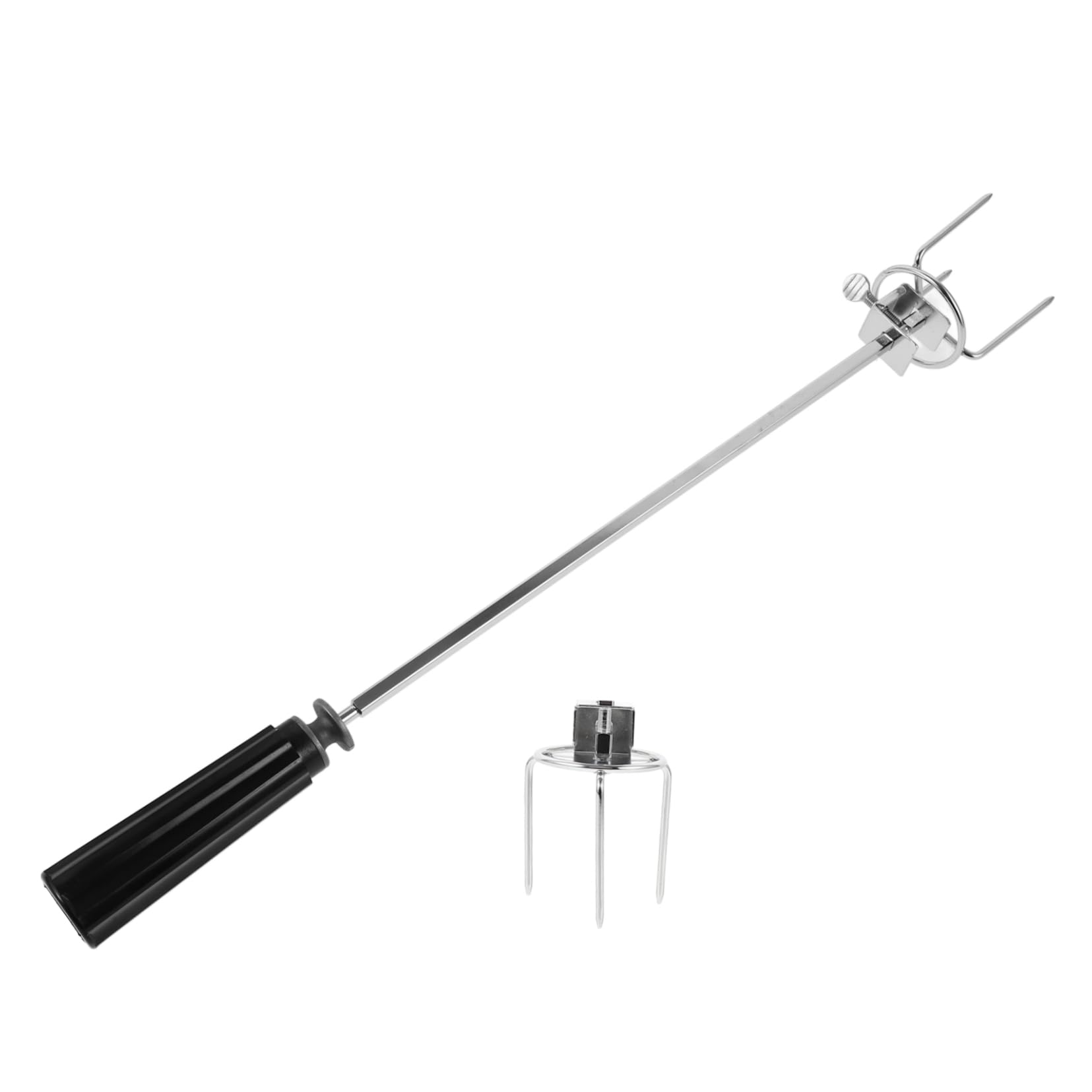 Toyvian 3 Set forchetta da barbecue Accessori per griglia forchettone Forks BBQ Skewers spiedo forchette per barbecue da cucina carne Forchetta di pollo arrosto Acciaio inossidabile Silver