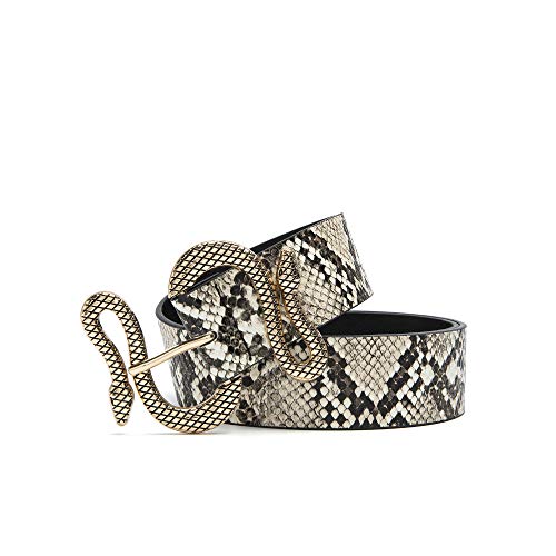 MORELESS Designer Belts for Jeans Women Leather Belt with Snake Buckle3