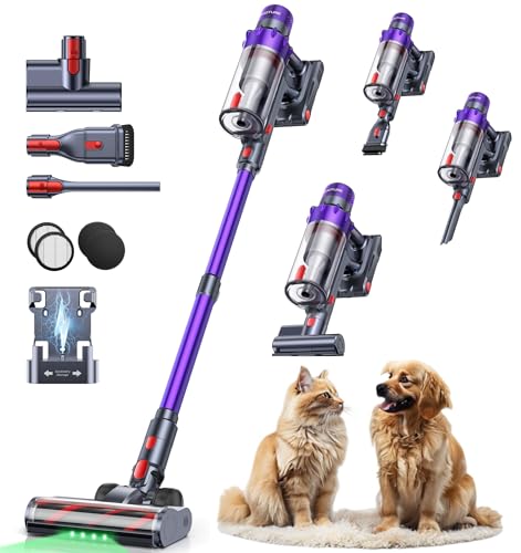 SMOTURE Akku Staubsauger 50.000 Pa 65 Min Laufzeit mit...
