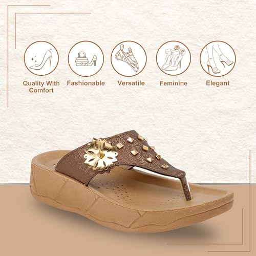 Image of BELLA by Labella Women's Fashion Platform Slip-On Sandal - Comfortable, Lightweight, Slip-Resistant, Breathable - Ideal for Casual and Office Wear