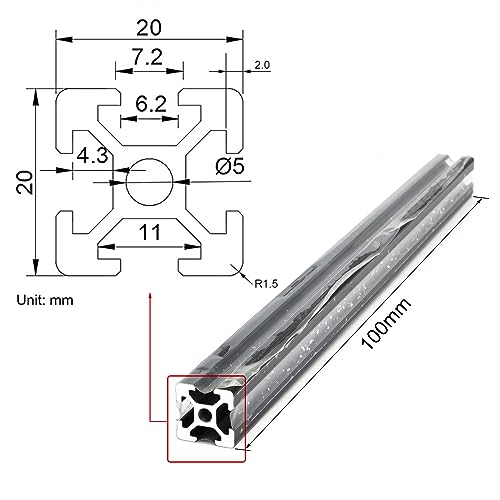 La Mejor comparativa de Perfil cuadrado de aluminio los más recomendados. 6 Imagen adicional