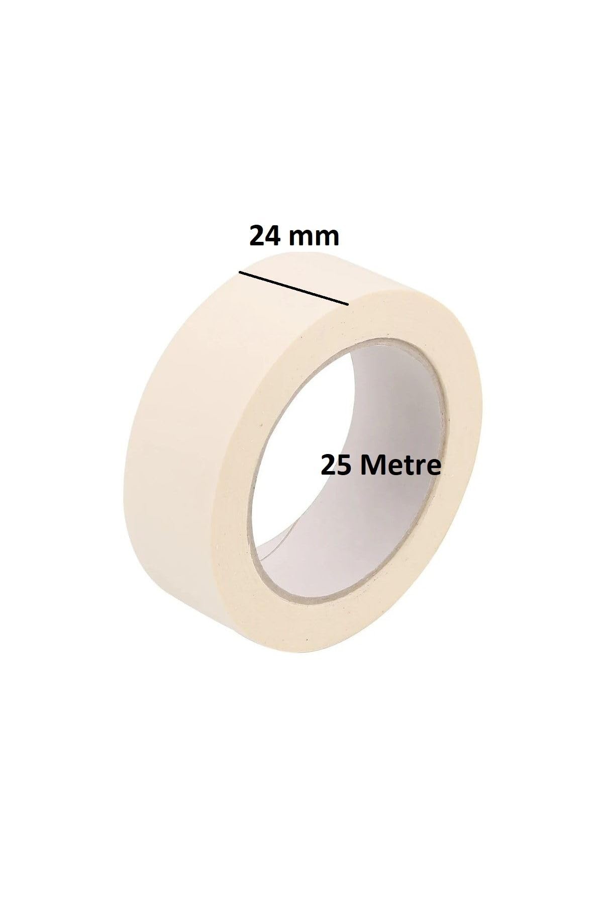 tify 6 Adet Maskeleme Bandı Boya Bandı 24mm X 25m Kağıt Bant
