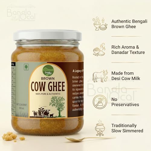 Image of Bengali Cow Ghee 300ml | 100% Pure Brown Danadar Gawa Ghee | No additives