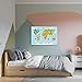 Lineo® Kids World Map for Children - Large Educational World Map Poster for Young Explorers with Animals, Continents & Landmarks - Wall Art Print 24 x 16.5 inches