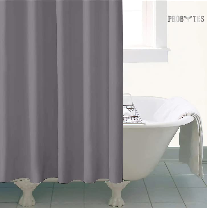 Rideau De Douche PEVA 180x180cm - Hydrofuge, Anti-moisissure, LÃ©ger, Avec Crochets, Blanc