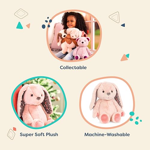 B. toys Softies – Conejito de Peluche – Juguete Suave – Animal para bebés, niños pequeños – Lavable en la Lavadora – 0 Meses + - Happyhues – Butterscotch Bunny - imagen 5