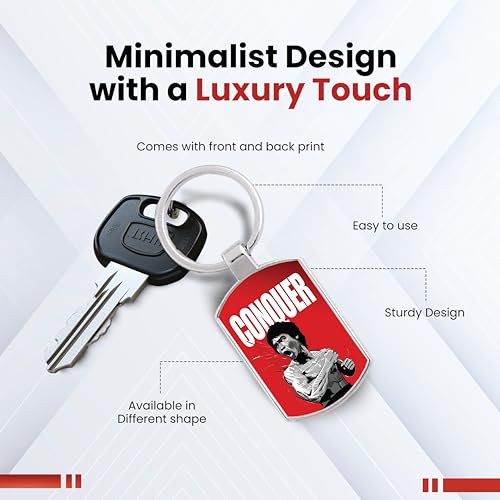 Image of Premium Printed Metal Keychain for Men & Women | High-Definition Artwork Print | Durable Key Ring for Car, Bike, Home & Office Keys | Stylish Decorative Key Holder Gift