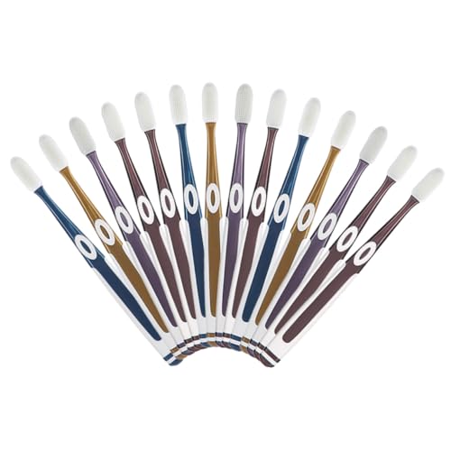 WRITWAA 10 Piezas Cabezal de reemplazo de cepillo de dientes Suave cepillo de dientes de viaje a granel cepillos de dientes de mujer para el hogar gel de sílice Color Aleatorio