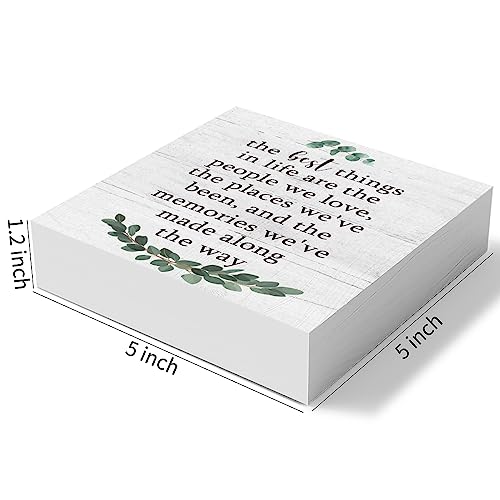 The-Best-Things-in-Life-Wooden-Box-Sign-Decorative-Inspirational-Quote-Wood-Box-Sign-Home-Office-Bedroom-Decor-Rustic-Farmhouse-Square-Desk-Decor-Sign-for-Shelf-5-x-5-Inches The Best Things in Life Wooden Box Sign Decorative Inspirational Quote Wood Box Sign Home Office Bedroom Decor Rustic Farmhouse Square Desk Decor Sign for Shelf 5 x 5 Inches