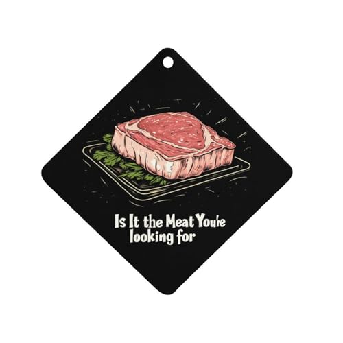 Is It Meat Youre Looking for Car Air Freshener Hanging Aromatherapy Tablets for Car Accessories Rhombus