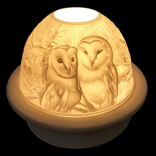 Owls Tea Light Dome Candle Holder