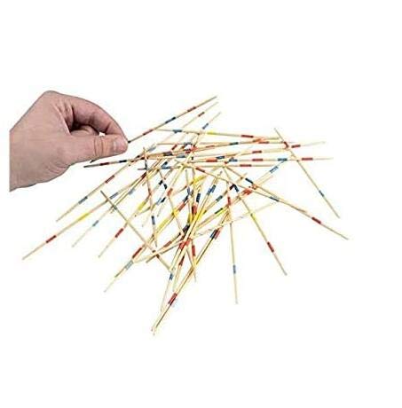 Amandaus Juego de 31 palillos de recogida, juego de madera clásico, divertido juego de regalo para la familia.
