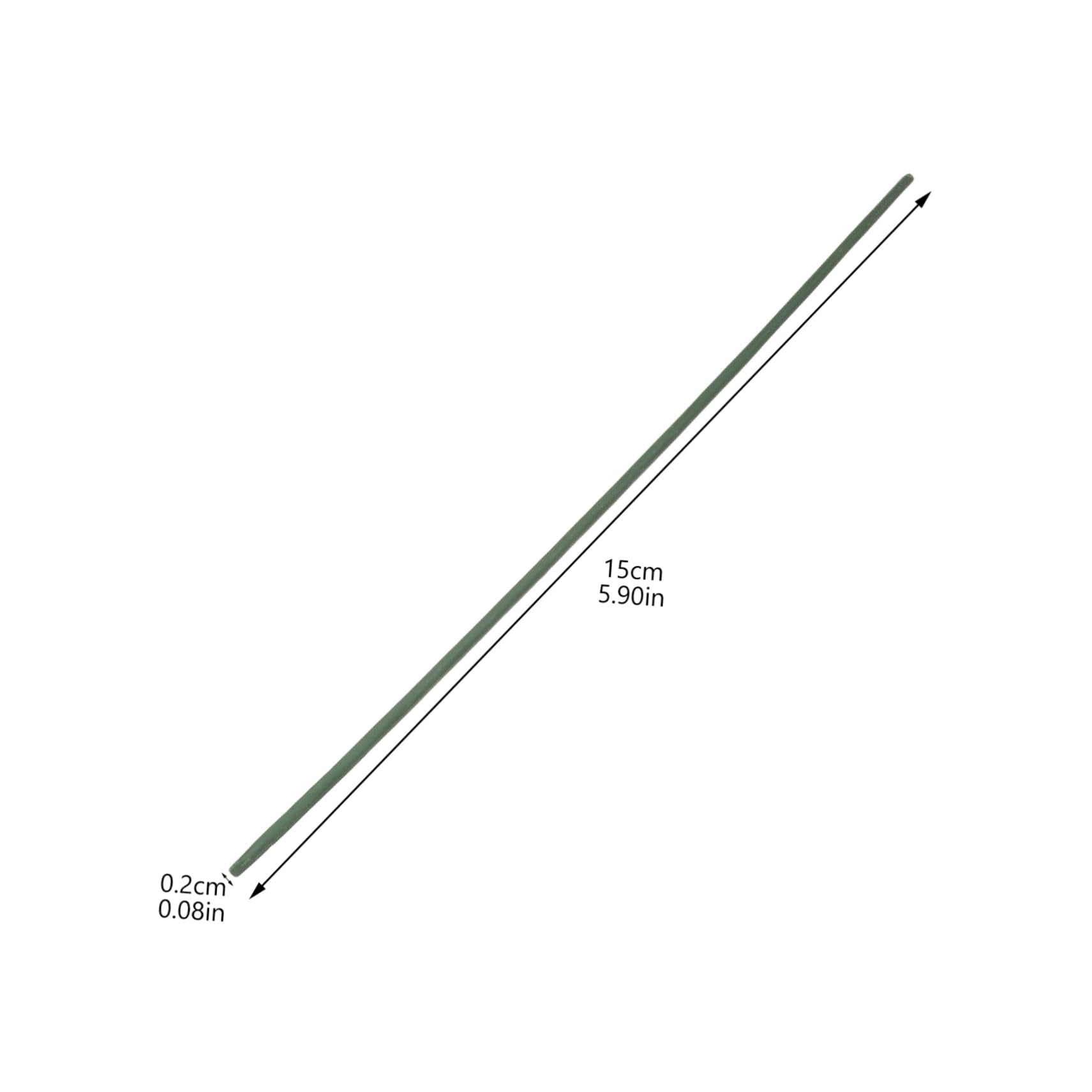 Tofficu 100pcs DIY Flower Stems Metal Floral Stem Wire Kit for Vase Wedding Craft