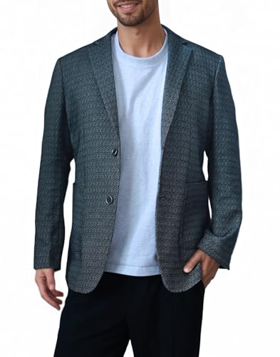 Men's Two Button Lightweight Suit Jacket Casual Sport Coats for Men