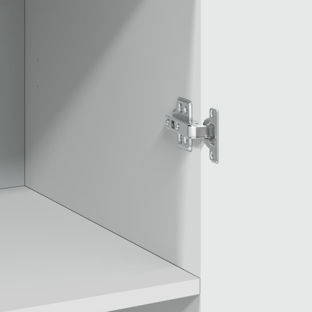 vidaXL Armadietto alto bianco 70 x 42,5 x 185 cm legno con mensola