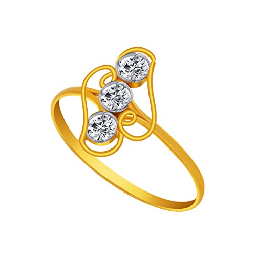 P.C. Chandra Jewellers 14K Yellow Gold Triple Spark Swirl Ring fo...