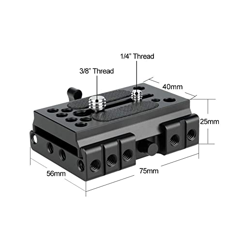 Image of NICEYRIG Quick Release Camera Cage for Canon EOS R /RP /7D /6D /5D /, Nikon D810 /DD850 /D750 /Z6 II, Universal DSLR SLR Half Cage - 231