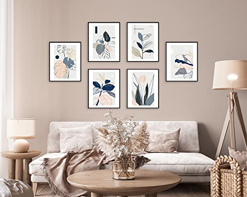 Botanical Wall Art Prints - Botanical Wall Decor Prints, Rainforest Boho Wall Art, Kitchen Plant Pictures, Bedroom Decor Modern Art Leaf Wall Art, Boho Gold Line Botanical Art Prints (8X10 In Unframed) #TOP2