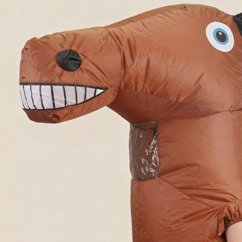 Costume cheval gonflable avec ventilateur déguisement adulte