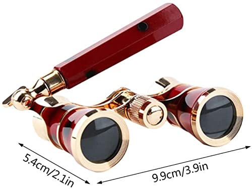 Binoculares plegables opera 3X objetivo 25 mm miniatura 7