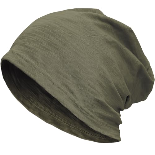 choshion 100% Cotton Lightweight Summer Hats for Women Men Ultra Thin Slouchy Beanie Hat Oversizes T-Shirt Beanies Chemo Cap