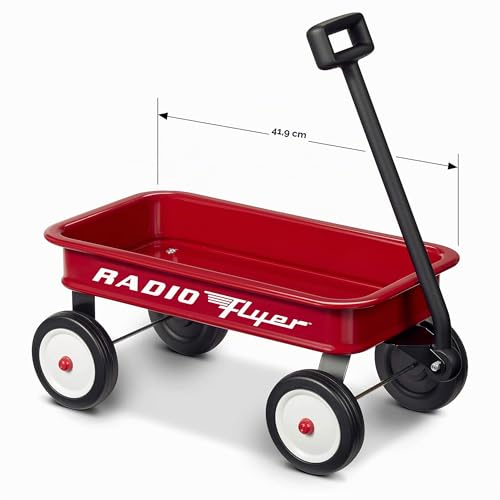 Radio Flyer Chariot rétro de 16,5”/42 cm (exclusivité Amazon), Chariot Rouge Jouet, pour Enfants de 1,5 an et Plus – vue 2